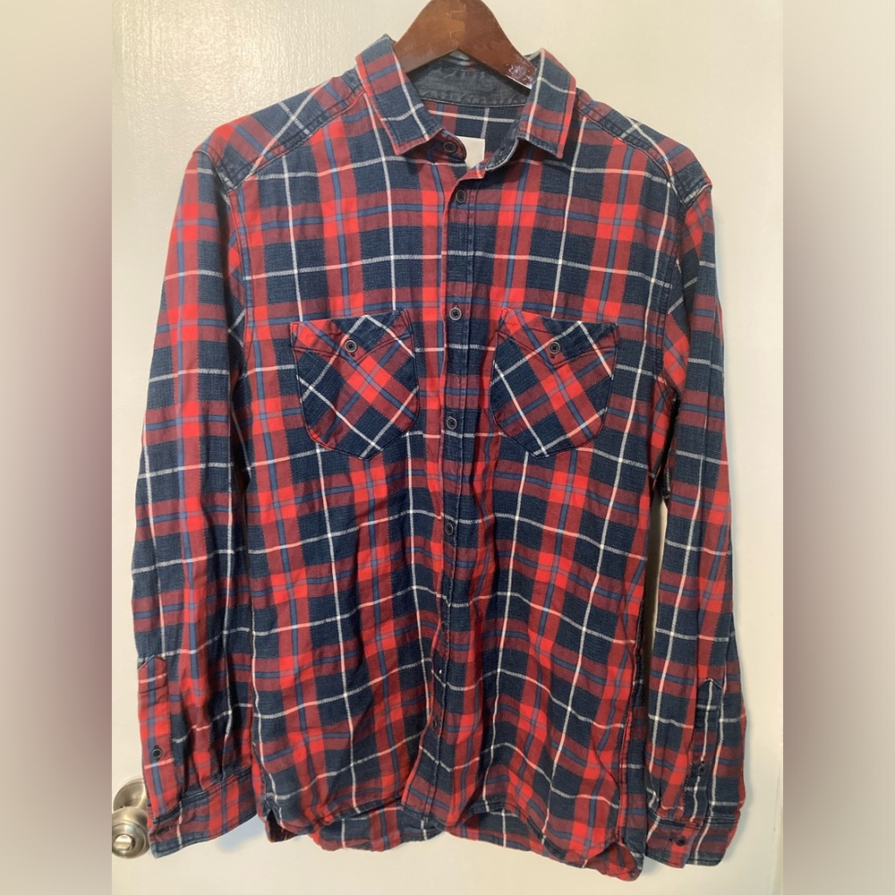 Men’s Large Original Denim 1975 long sleeve casual button down